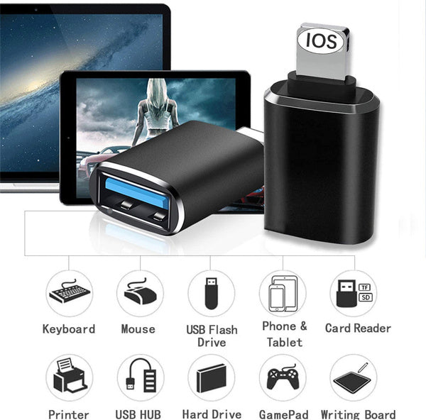 8-poliger iPhone Lightning-Stecker auf USB 3.0 OTG