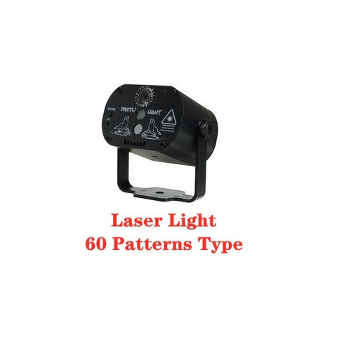 Laser Bühnenlicht RGB LED Projektor Disco Lampe mit 60 Muster