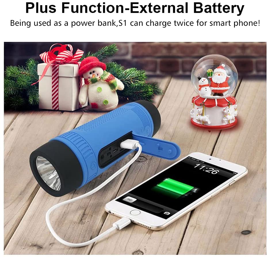 Zealot Bluetooth Lautsprecher mit Taschenlampe und Powerbank