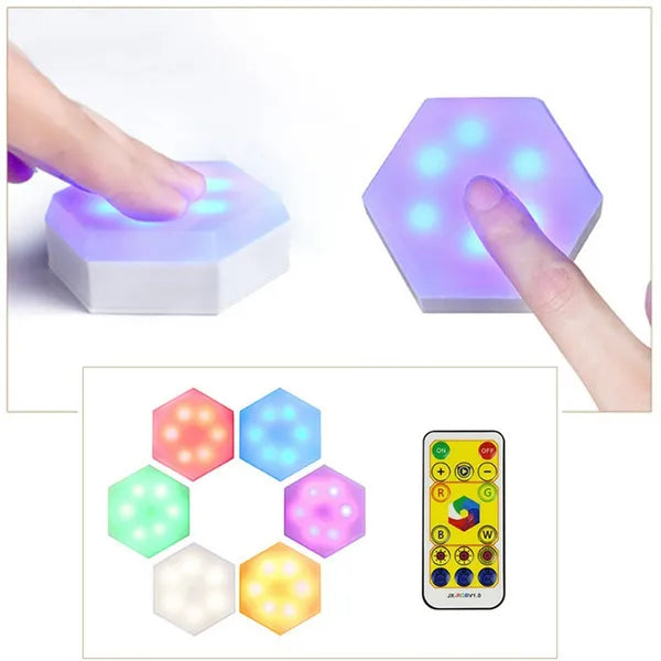 LED Effekt Licht im 6er Set mit 2 Fernbedienungen