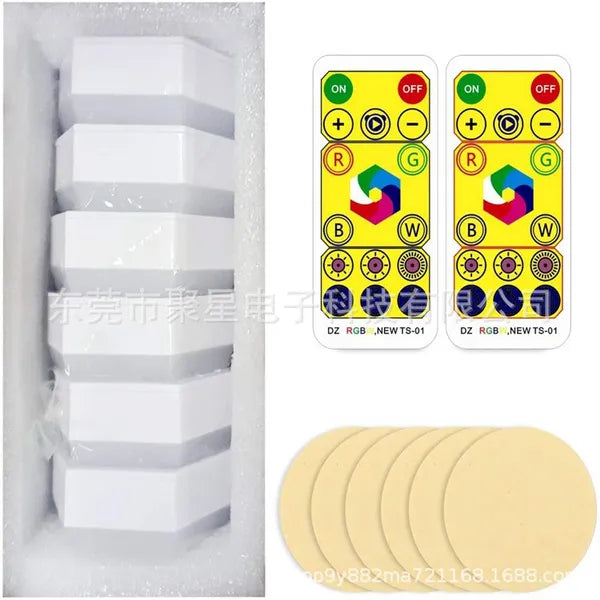 LED Effekt Licht im 6er Set mit 2 Fernbedienungen
