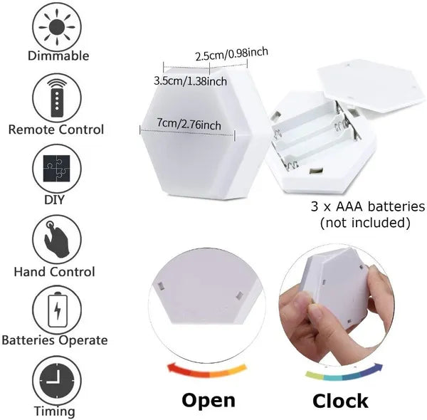 LED Effekt Licht im 6er Set mit 2 Fernbedienungen