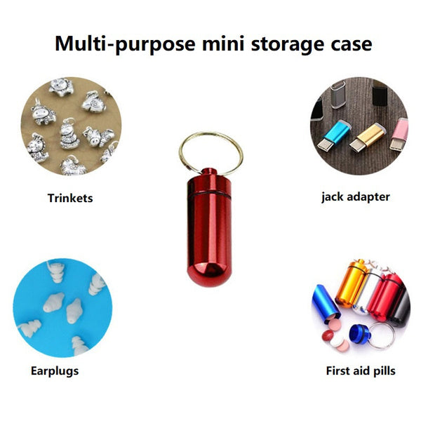 Schlüsselanhänger Tragbare Mini Pillendose