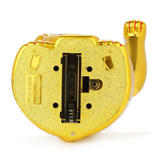 Gold Feng Shui Maneki Neko Winke Katze Gross