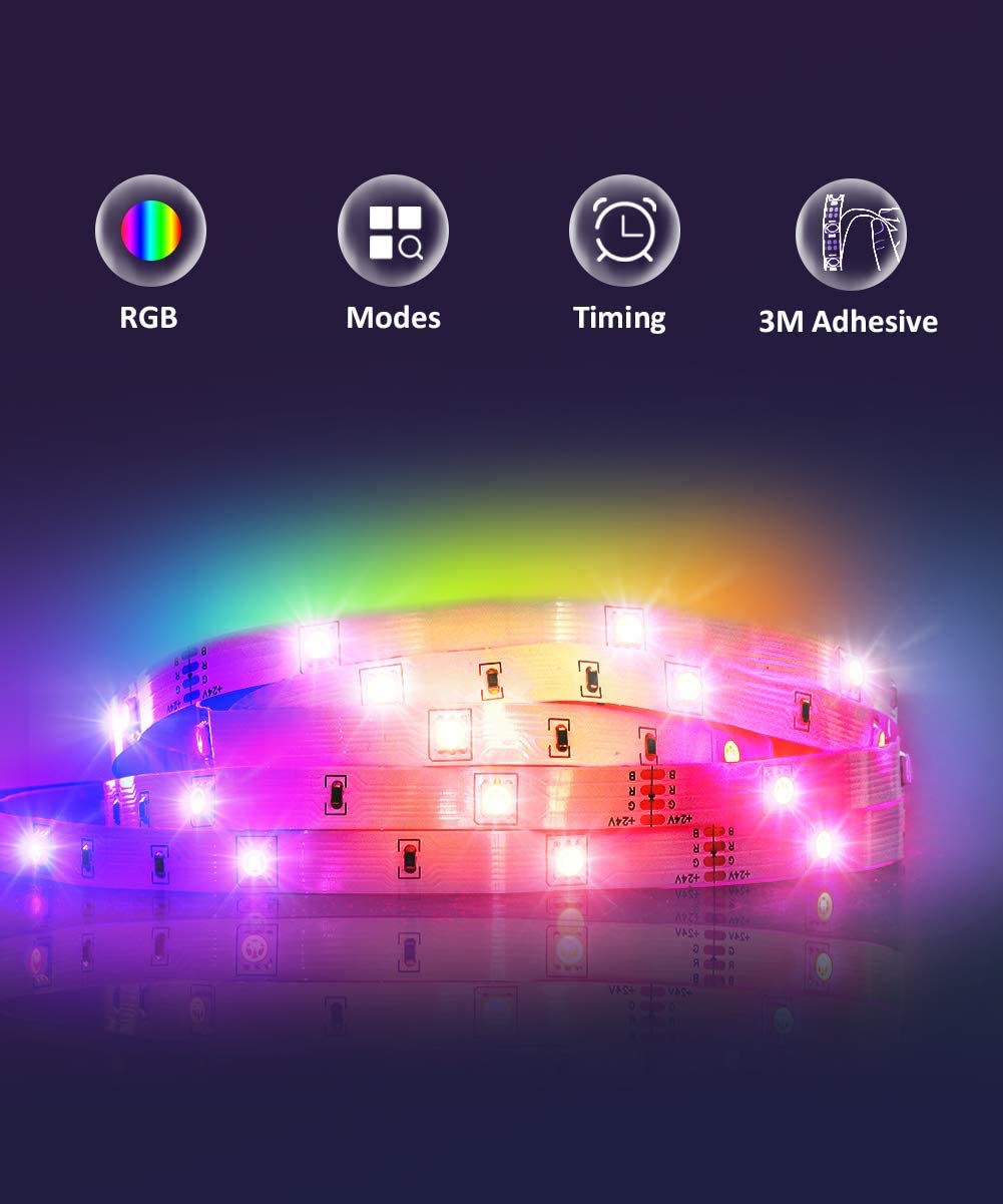 LED Strip Streifen Band 6m RGB SMD 5050 Selbstklebend