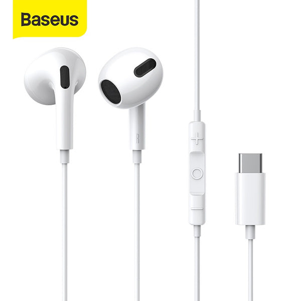 Baseus Typ C In-Ear-Ohrhörer Kabelgebundene Kopfhörer Kopfhörer mit Mikrofon