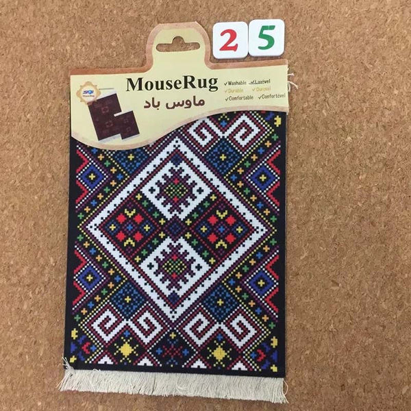 Mini gewebte Teppichmatte im Retro-Stil Mauspad