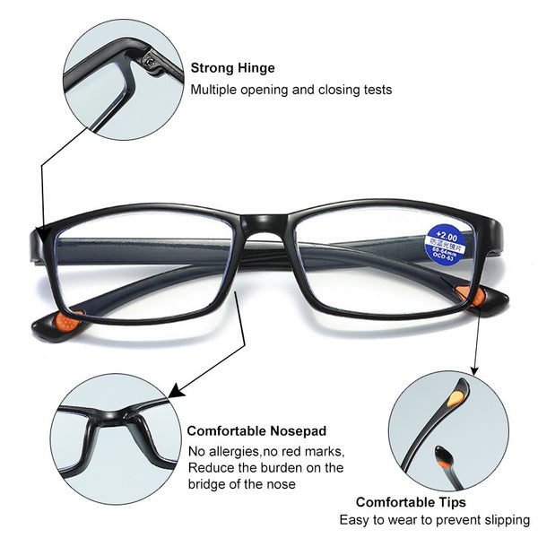 Retro Lesebrille für Damen und Herren Superleicht UV400 Schutz