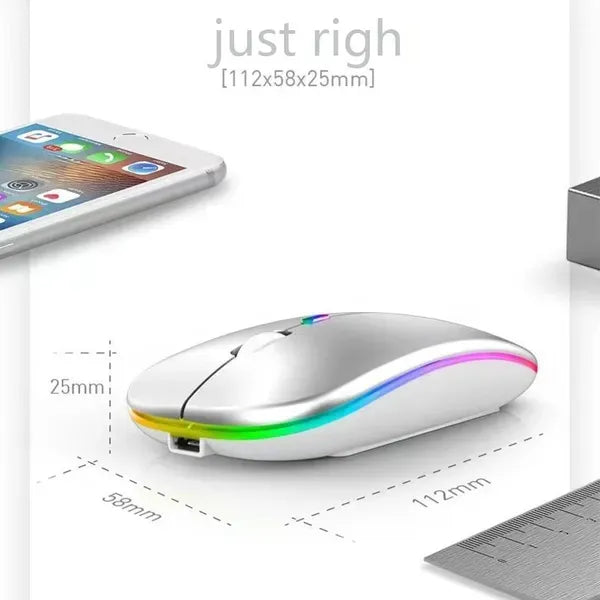 6 Farben Bluetooth Wireless Dual Mode Maus Weiss oder Gold