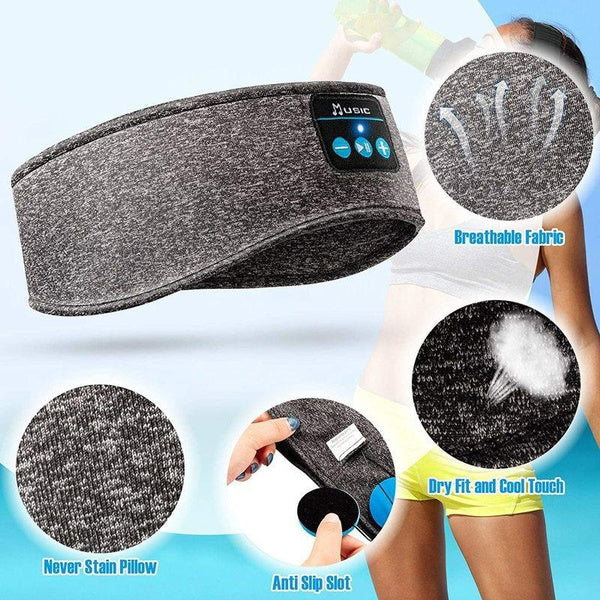 Elastisches Bluetooth-Stirnband & Augenmaske mit Lautsprecher