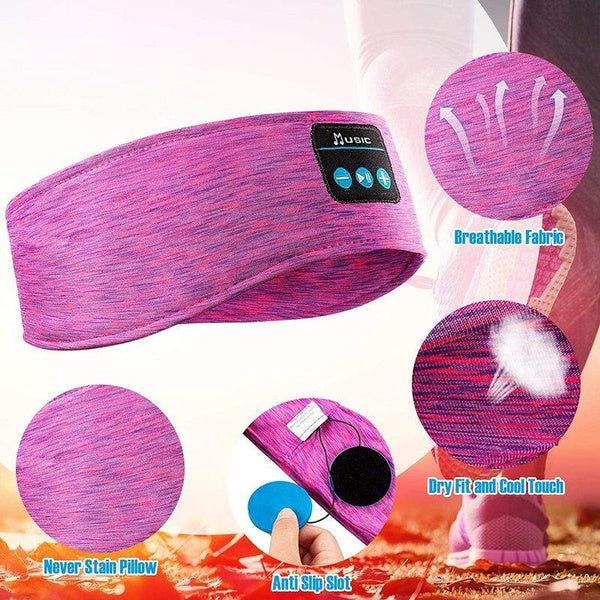 Elastisches Bluetooth-Stirnband & Augenmaske mit Lautsprecher