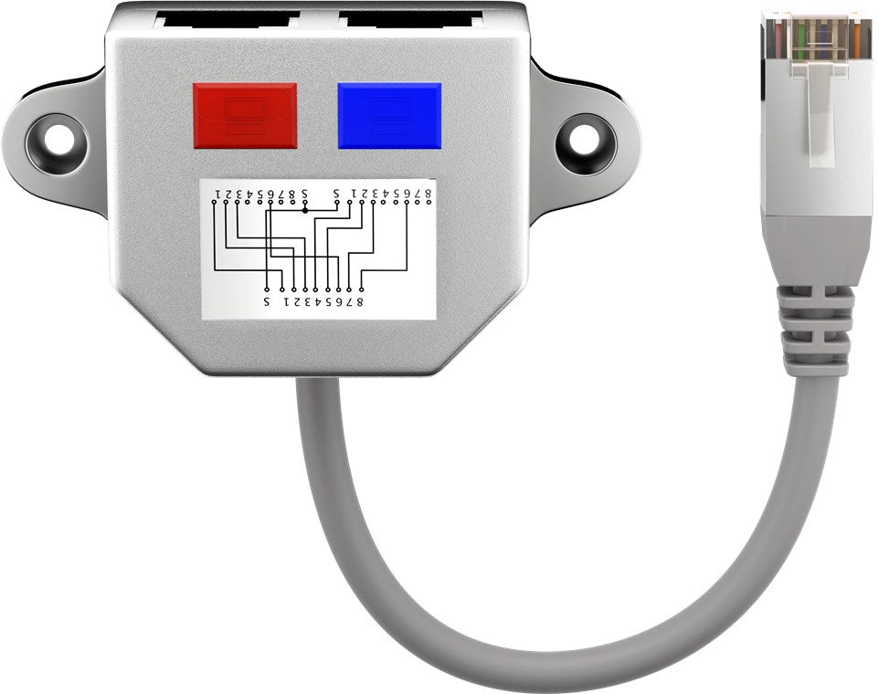 Kabel-Splitter (Netzwerkdoppler), CAT Y-Adapter | #Elektroniktrade.ch#