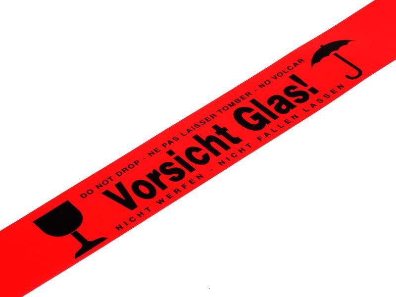 Klebeband 50mm/66 Meter (Leise + VORSICHT GLAS) | #Elektroniktrade.ch#