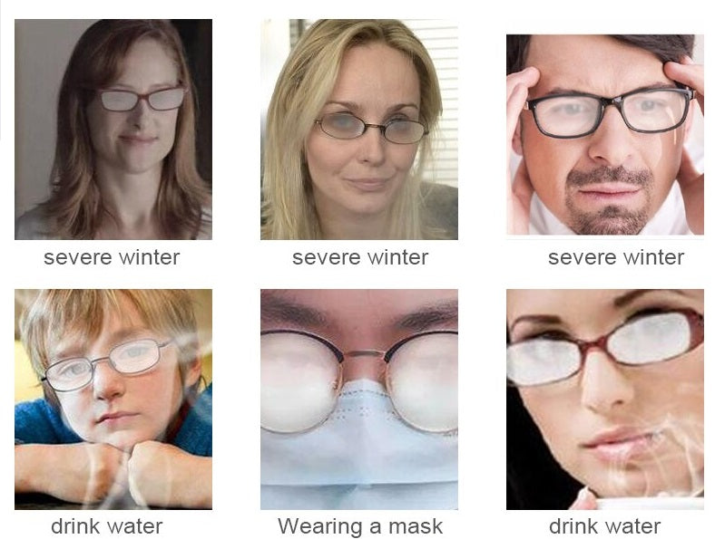 Anti-Fog Microfaser-Brillentuch gegen das Beschlagen der Brillengläser