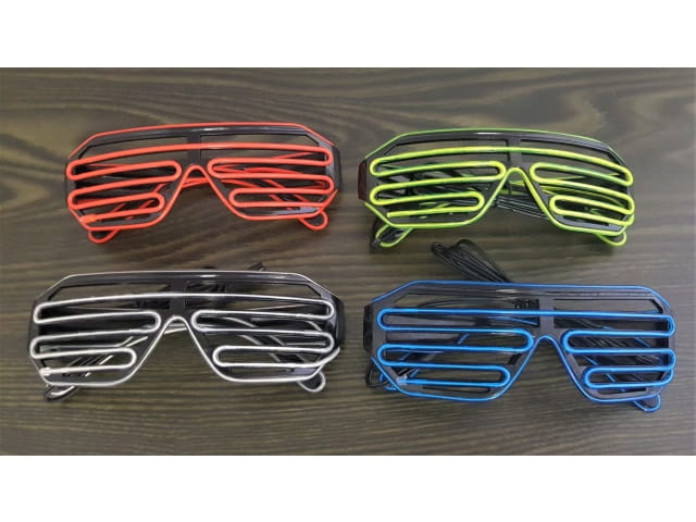 LED Disco Party Brille in Lila