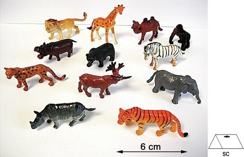 Zootiere 12 Fach sortiert - ca 5- 7 cm | #Elektroniktrade.ch#