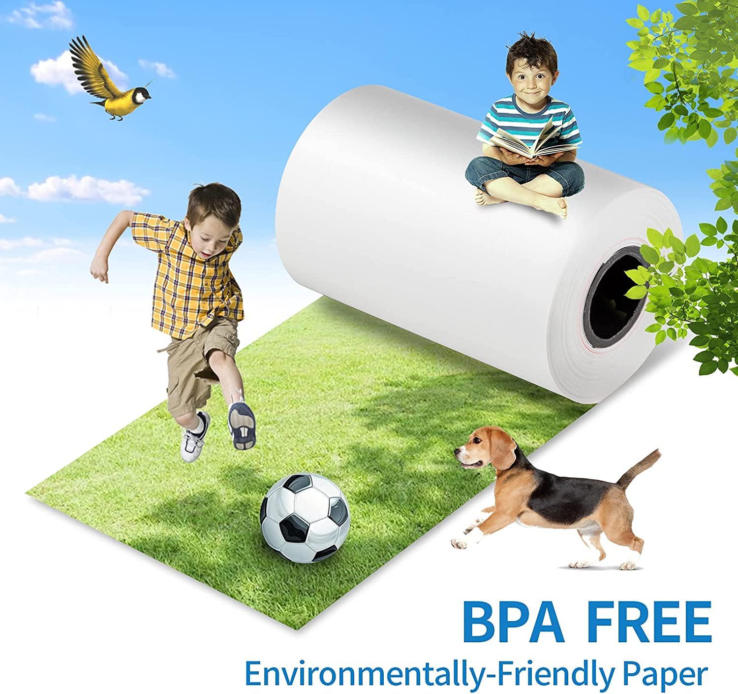 Bonrollen 57mm x 15m x 13mm - EC Rollen Thermopapier