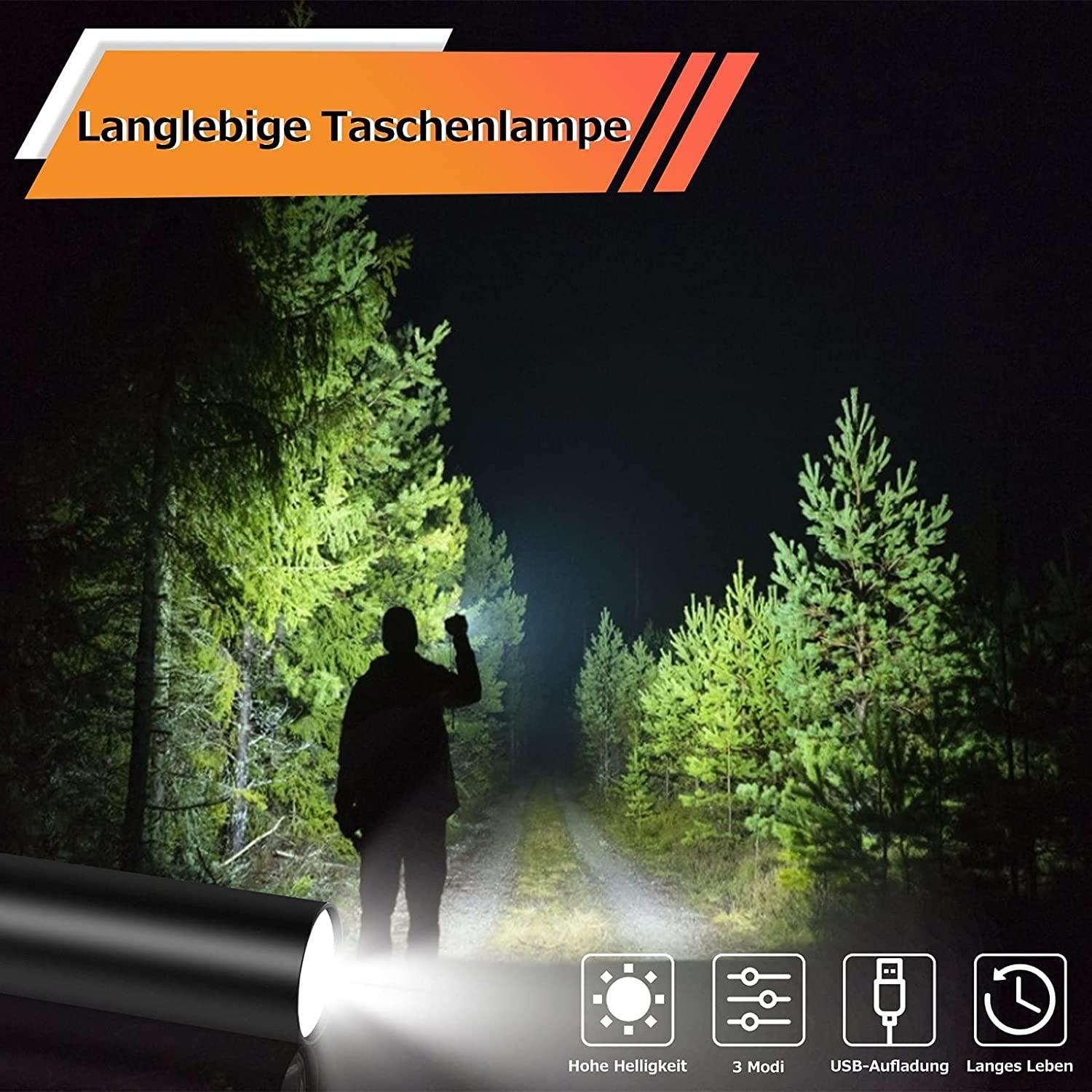 Mini LED Taschenlampe Superhelle LED Taschenlampen mit 3 Modi