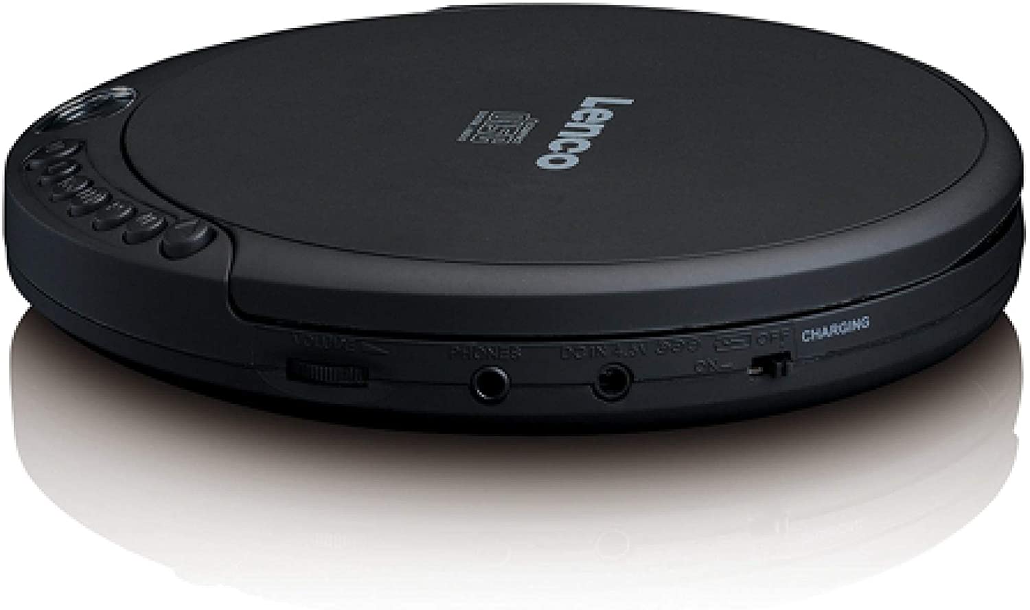 Lenco CD-010 - Tragbarer CD-Player Walkman - Mit Kopfhörern, MicroUSB Ladekabel