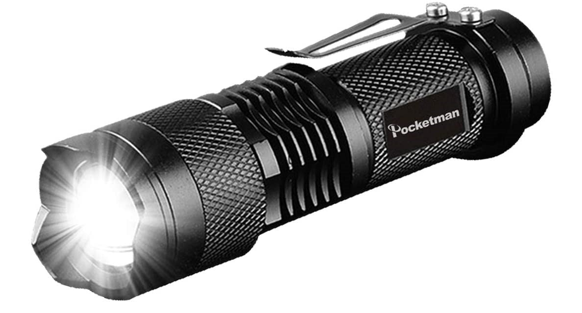 Taschenlampe Pocketman Mini 7W 300 Lumen tragbare Mini Q5