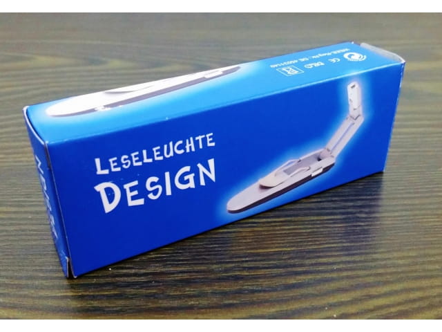 Leselampe mit Buchklammer