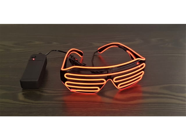 LED Disco Party Brille in Lila