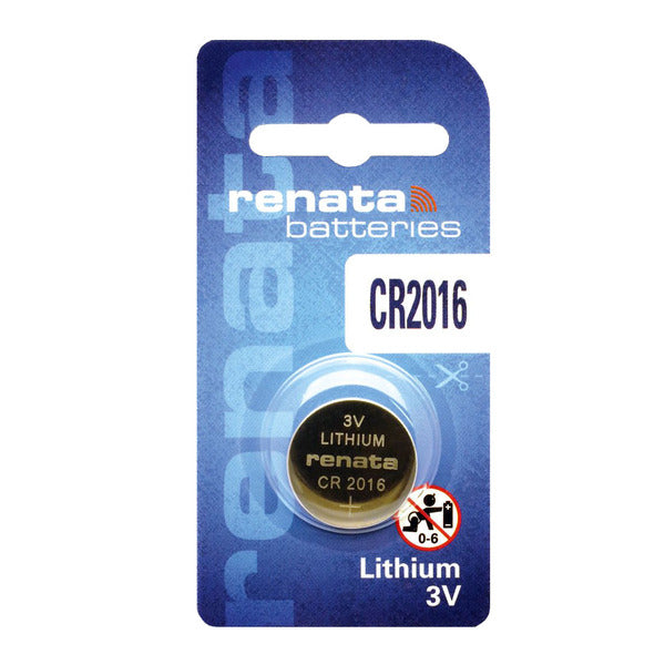Renata Lithium Knopfzelle CR 2016 / 3V / 90 mAh