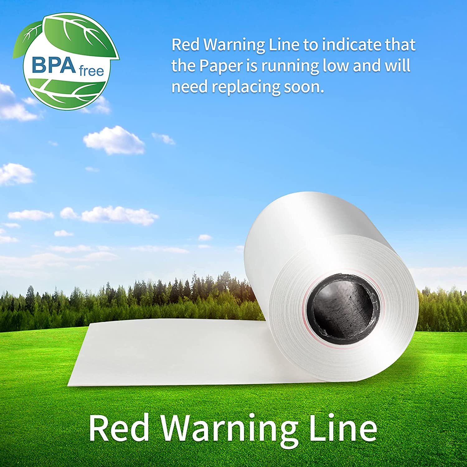 Bonrollen 57mm x 15m x 13mm - EC Rollen Thermopapier