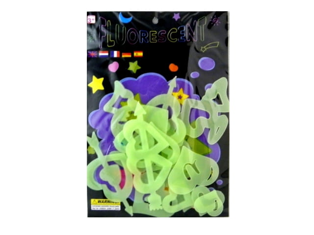 Dekorationen an Decke, Wänden, fluoreszierend-verschiedene Muster