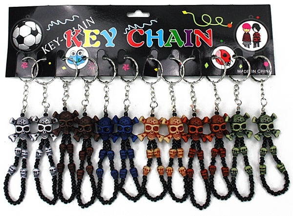 Totenkopf an Schlüsselanhänger - ca 8cm