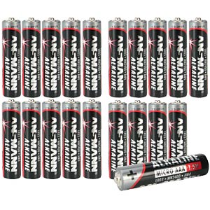 ANS RED 20XAAA Red, Alkaline Batterie, AAA (Micro), 20er-Pack | #Elektroniktrade.ch#