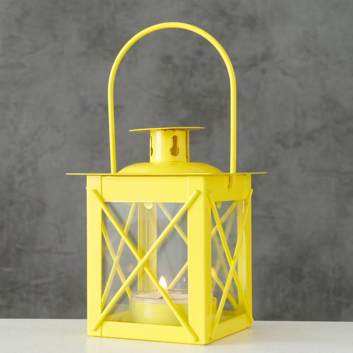 Laterne Farol, ideal für ein Teelicht - Farbe Gelb
