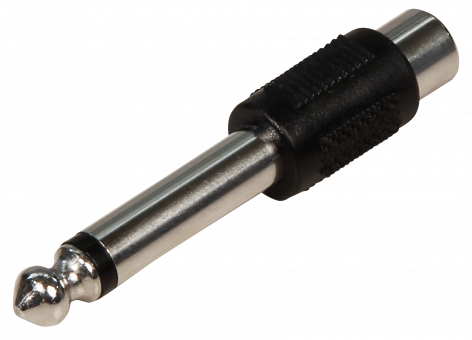 Audio-Adapter HOLLYWOOD Cinch-Buchse auf Klinkenstecker 6,35mm Mono