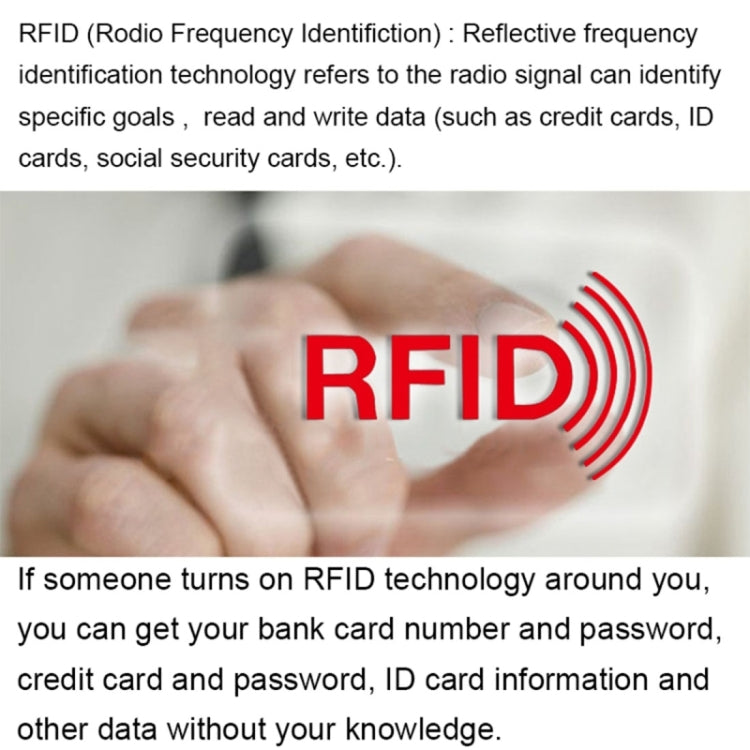 Diebstahlschutz RFID Blocking Sleeve Kartenschutz, Größe: 9,1 * 6,3 cm | #Elektroniktrade.ch#