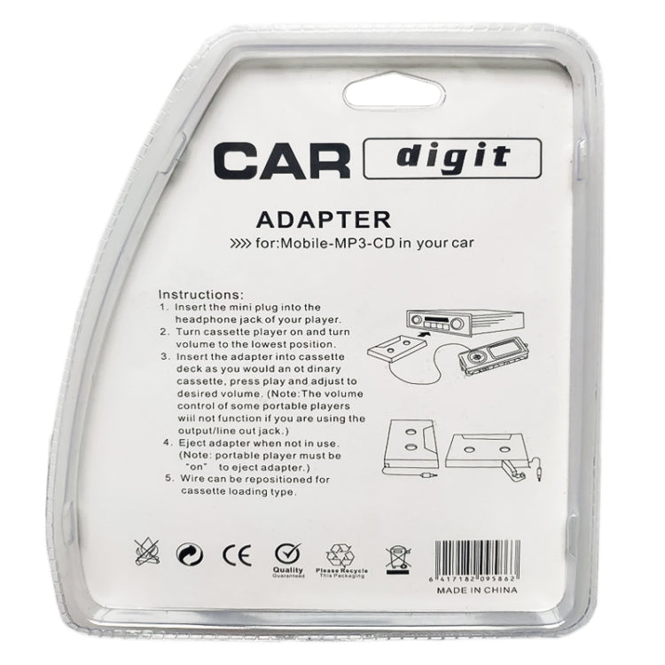 3,5 mm Jack Car Kassettenrekorder Bandadapter Kassetten-MP3-Player-Konverter, Kabellänge: 1,1 m | #Elektroniktrade.ch#