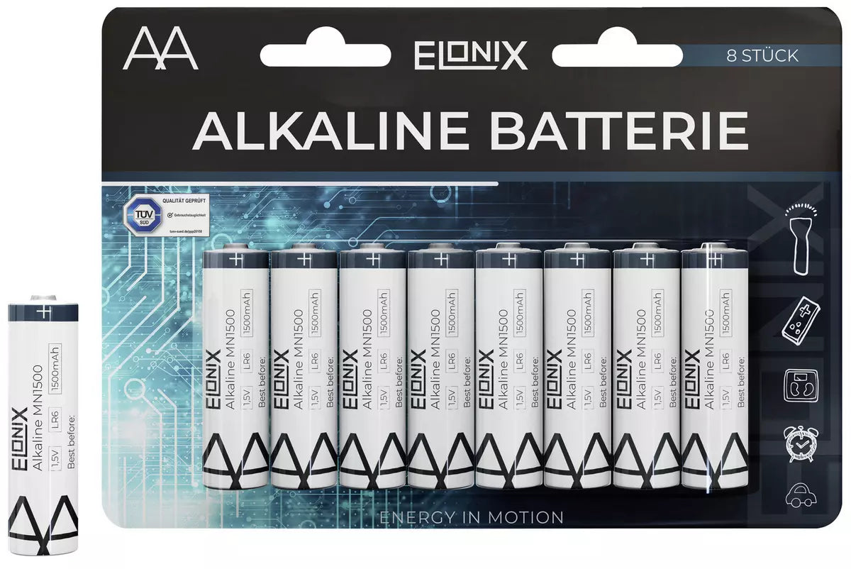 Batterie Alkaline LR6 AA oder AAA 8er Packung