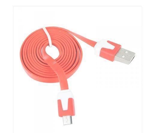 MicroUSB Ladekabel 2 Meter in Rot | #Elektroniktrade.ch#