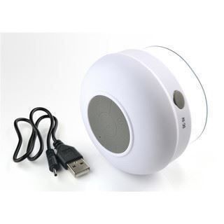 Portabler Bluetooth Lautsprecher für Bad oder Home Weiss | #Elektroniktrade.ch#