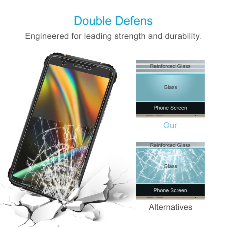 Für Blackview BV5100 Pro 1 Stk 0,26 mm 9H 2,5 D gehärtete Glasfolie