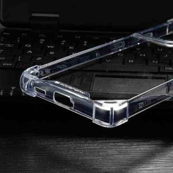 Für Samsung Galaxy S21 Ultra 5G GOOSPERY SUPER Protect Four Corners Shockproof Soft TPU Case (Transparent) | #Elektroniktrade.ch#