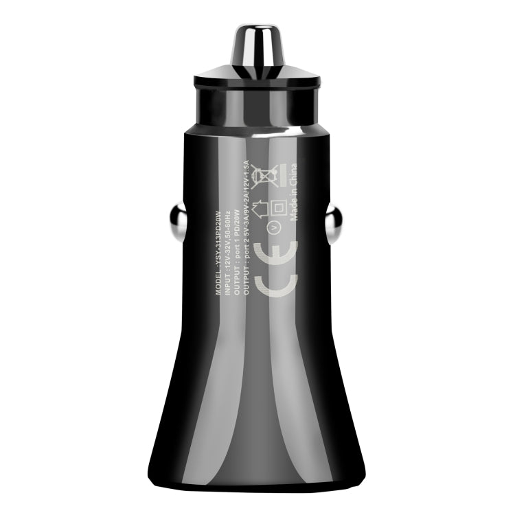 YSY-313PD20W QC3.0 USB + PD 20W USB-C / Typ-C-Dual-Port Schnelllader