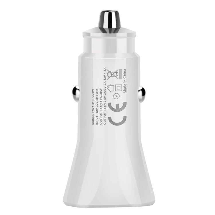 YSY-313PD20W QC3.0 USB + PD 20W USB-C / Typ-C-Dual-Port Schnelllader