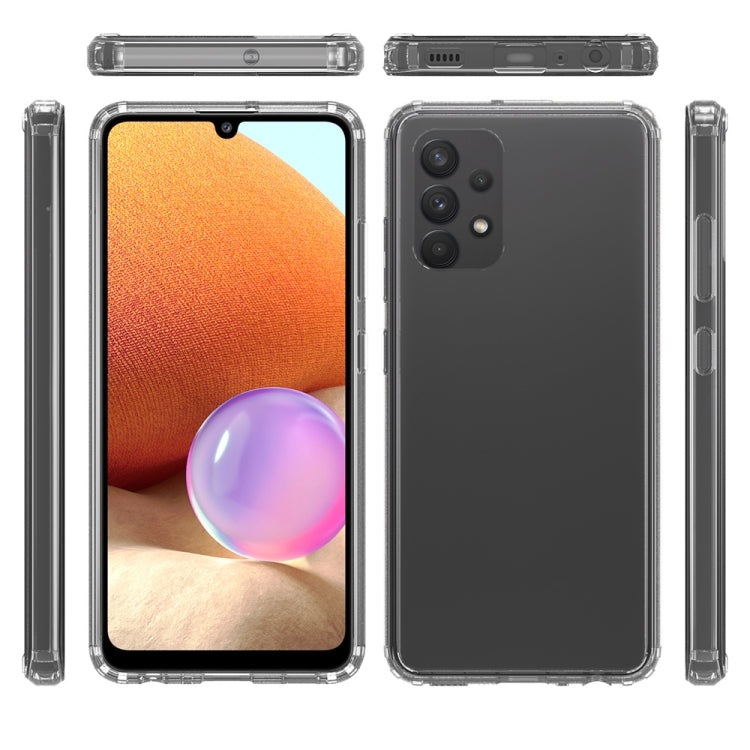 Für Samsung Galaxy A32 4G Stoßdicht kratzfest TPU + Acrylschutzkoffer (transparent)