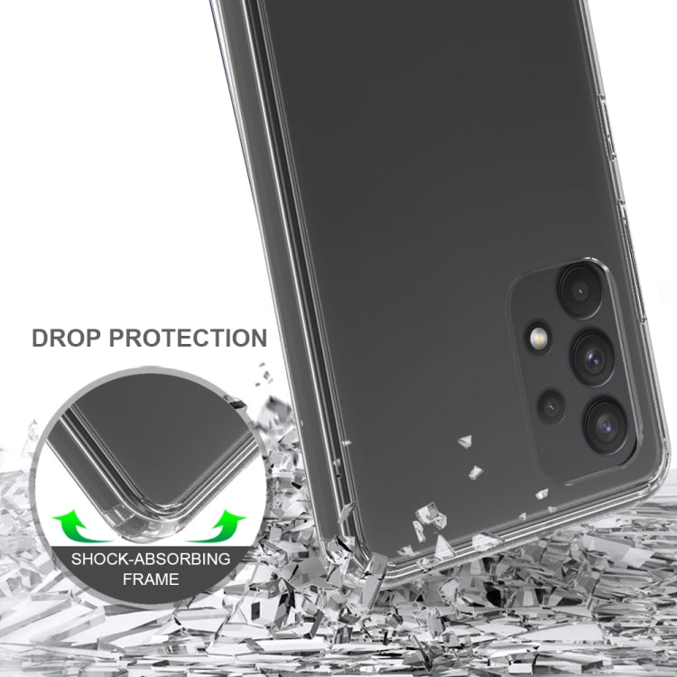 Für Samsung Galaxy A32 4G Stoßdicht kratzfest TPU + Acrylschutzkoffer (transparent)