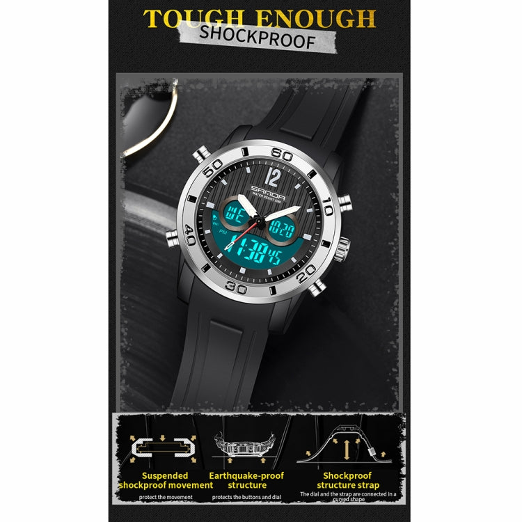 Sanda 3106 Dual Digital Display Männer Outdoor Sport Uhr