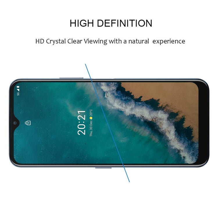 Volle Schutzfolie Glas für das Nokia G50