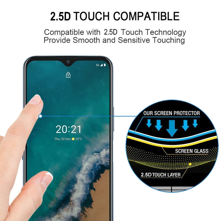 Volle Schutzfolie Glas für das Nokia G50