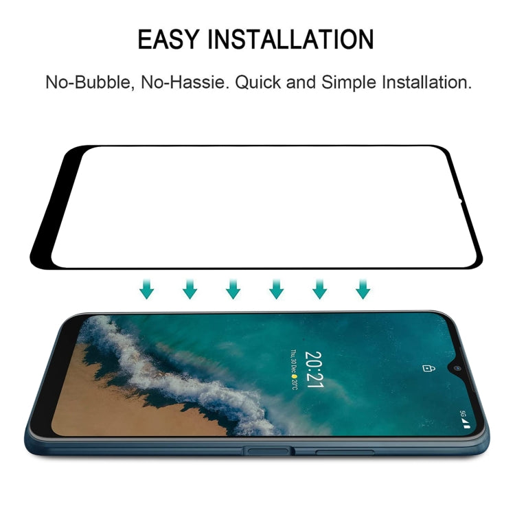 Volle Schutzfolie Glas für das Nokia G50