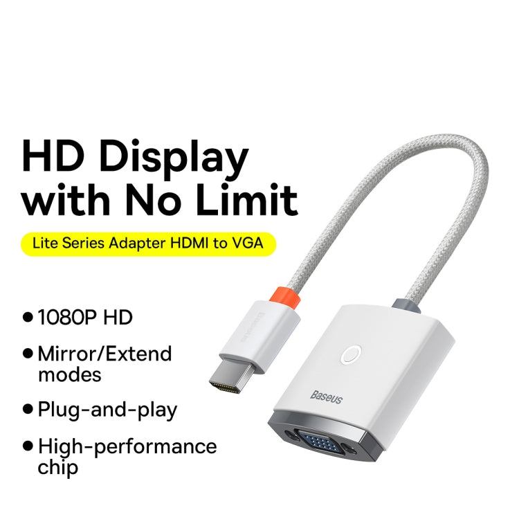 Basis-Lite-Serie HDMI an VGA-Adapter (weiß)