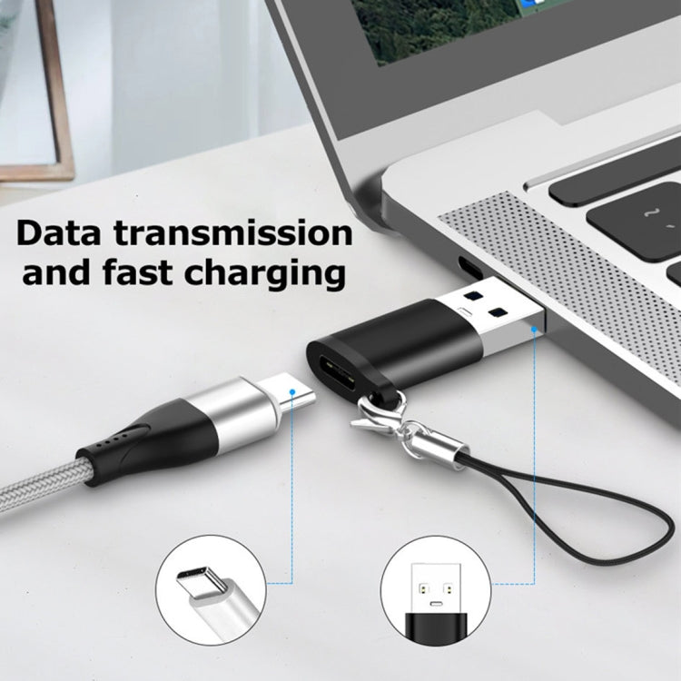 USB 3.0 zu Typ C / USB-C Adapter (Silber) | #Elektroniktrade.ch#
